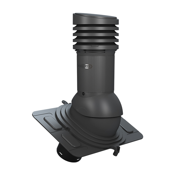UNIVERSAL EVO ventilācijas izvads NEIZOLĒTS 125d - Antracīts